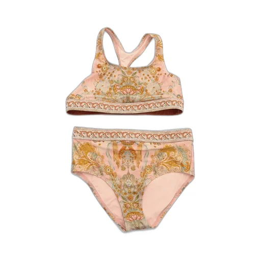 Zimmermann Kids Paisley Printed Wylie Bikini Set