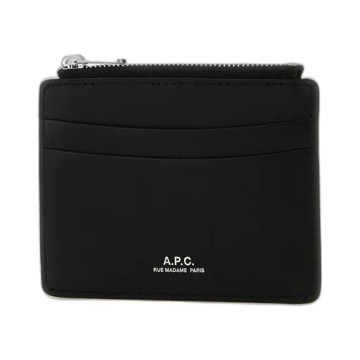 A.P.C. Logo Printed Zipped Card Case