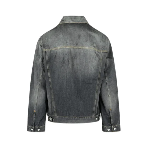 Acne Studios Button-Up Distressed Denim Jacket