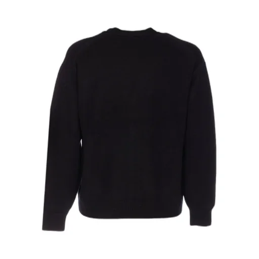 Auralee Buttoned V-Neck Knitted Sweater