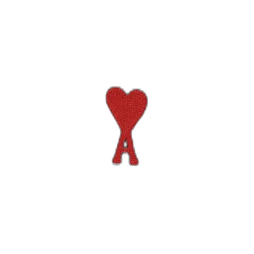 Ami Paris Ami De Coeur Logo Embroidered T-Shirt