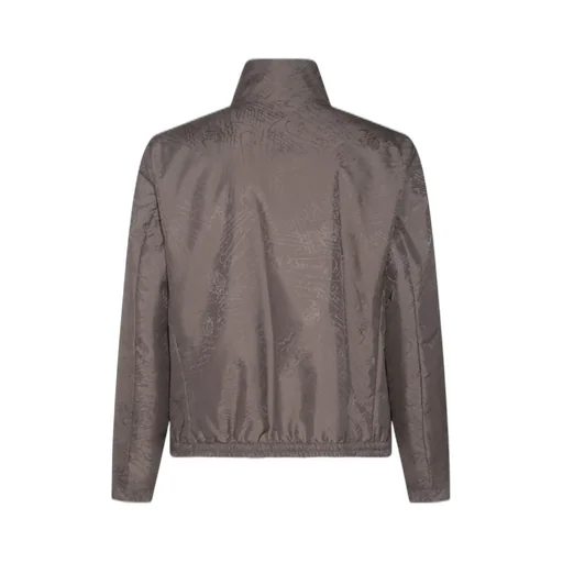 Berluti Logo Patch Zip-Up Jacket