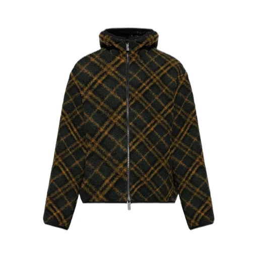 Burberry Checkered Reversible Zip-Up Coat