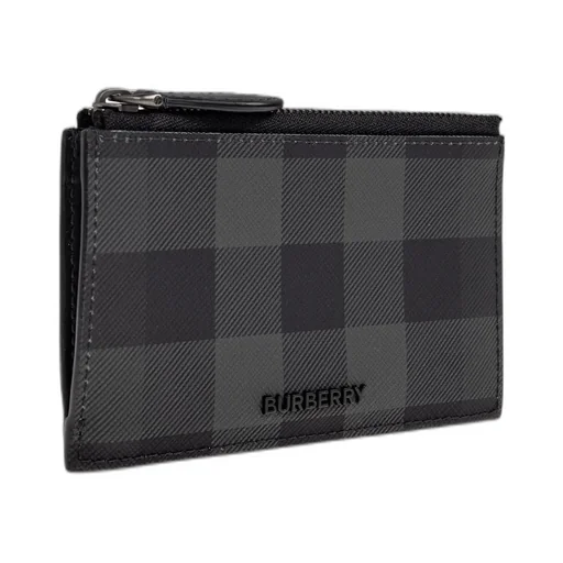 Burberry Logo Lettering Check Wallet