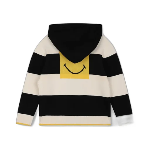 The Marc Jacobs Kids Smiley Patch Zip-Up Cardigan