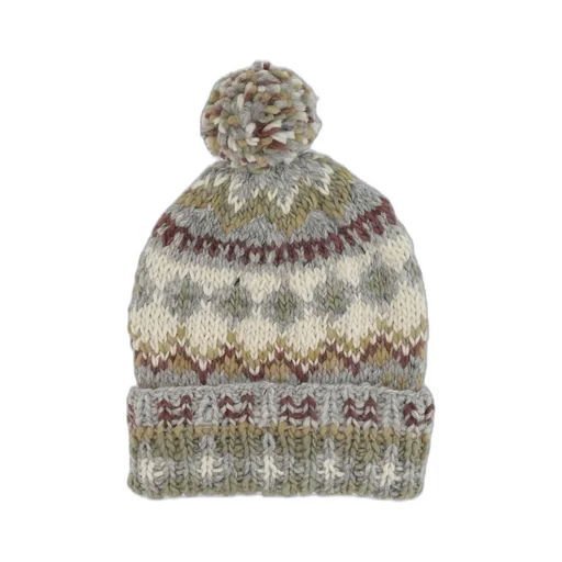 Chamula Fair Isle Pom-Pom Hat