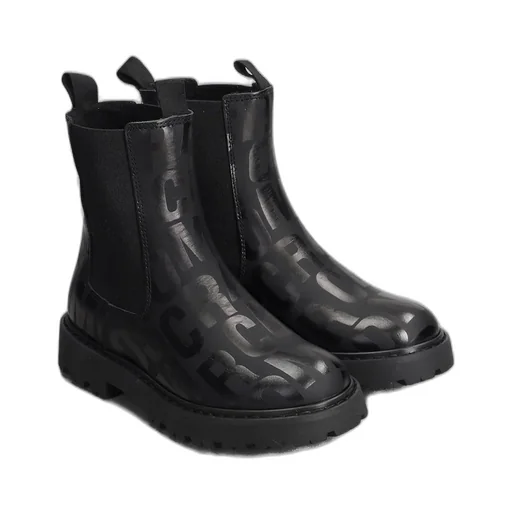 The Marc Jacobs Kids Monogram Printed Ankle Boots