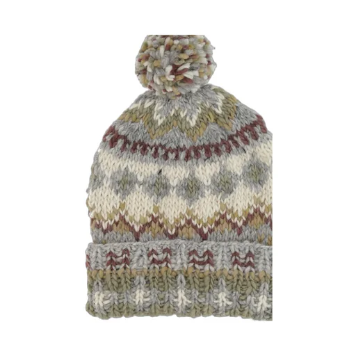 Chamula Fair Isle Pom-Pom Hat