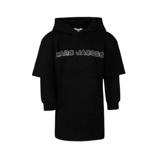 The Marc Jacobs Kids Sequinned Logo Long-Sleeved Dress