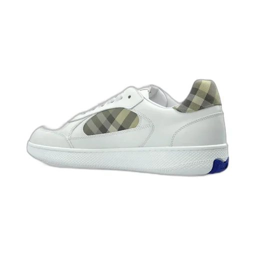 Burberry Check Detailed Lace-Up Sneakers
