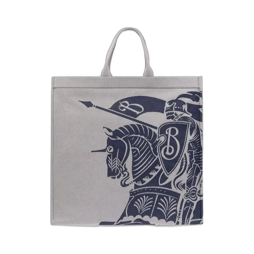 Burberry Logo Embroidered Tote Bag