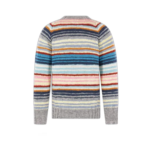 Chamula Striped Crew Neck Knitted Sweater