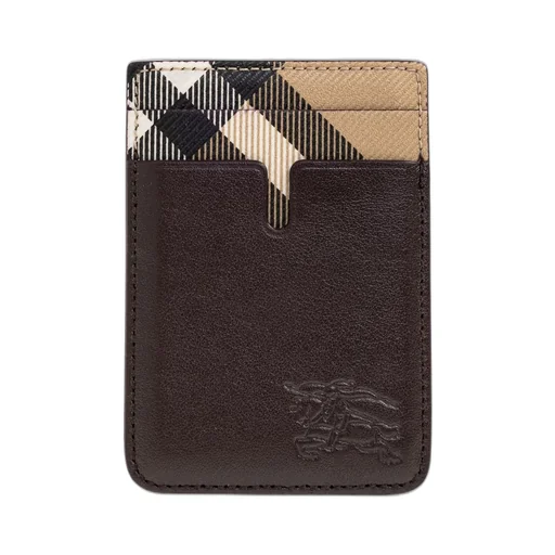 Burberry Pop Check Magnetic Card Case