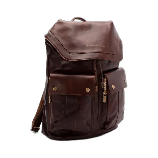 Brunello Cucinelli Logo Stamp Backpack