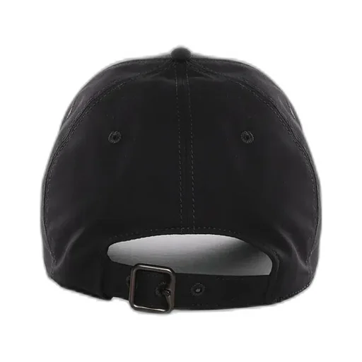 Burberry Check Cursive Logo Gabardine Baseball Cap
