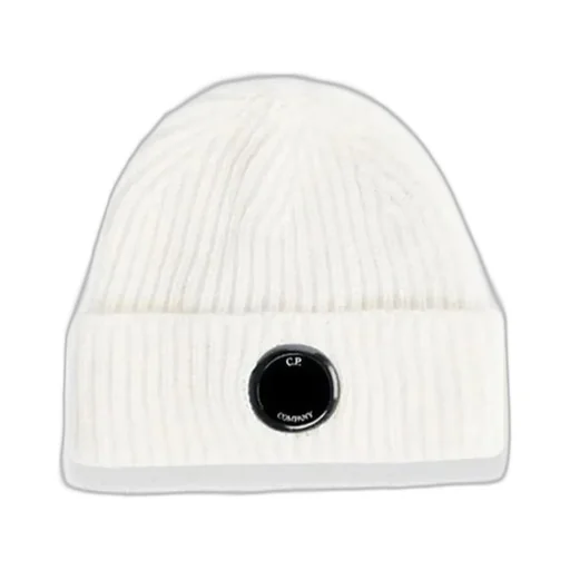 C.P. Company Lens-Detailed Ribbed Beanie