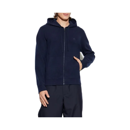 Burberry Ekd Embroidered Zip-Up Hoodie