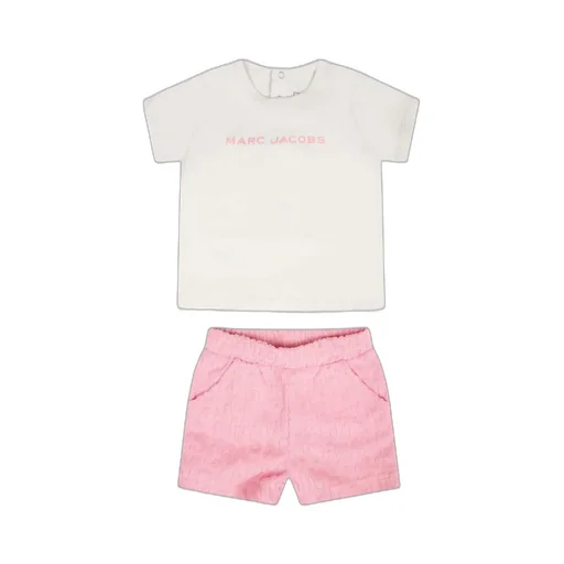 The Marc Jacobs Kids Logo-Printed Crewneck Shorts Set