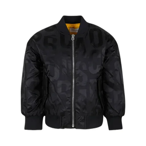 The Marc Jacobs Kids Logo-Jacquard Zipped Bomber Jacket