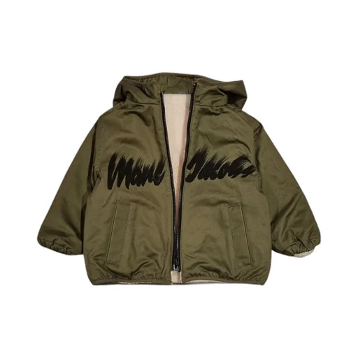 The Marc Jacobs Kids Logo Printed Reversible Hooded Jacket