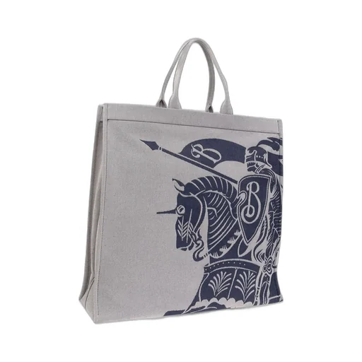 Burberry Logo Embroidered Tote Bag