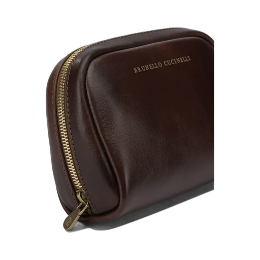 Brunello Cucinelli Logo Stamped Beauty Case