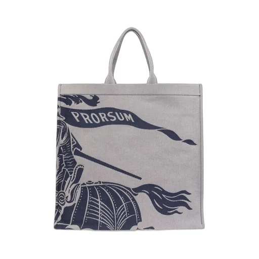 Burberry Logo Embroidered Tote Bag