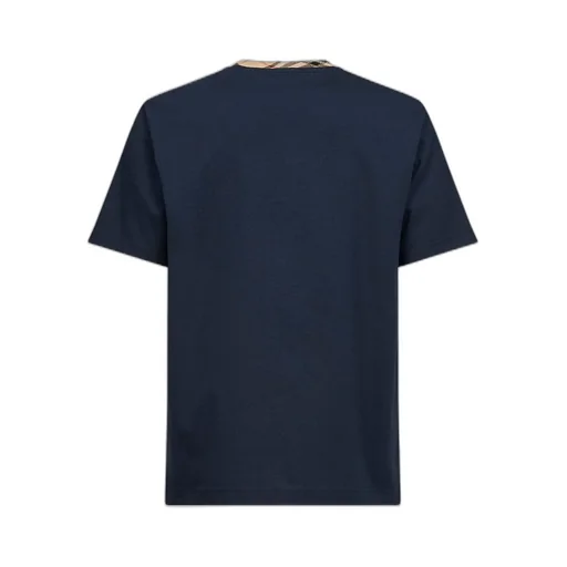 Burberry Check Trim Crewneck T-Shirt