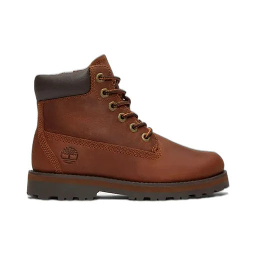 Timberland Kids Round Toe Lace-Up Boots