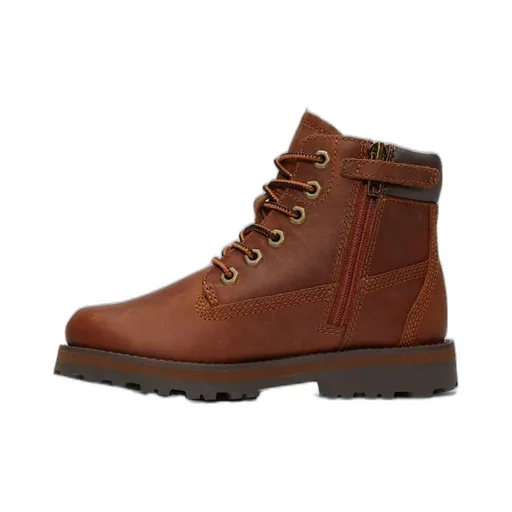Timberland Kids Round Toe Lace-Up Boots