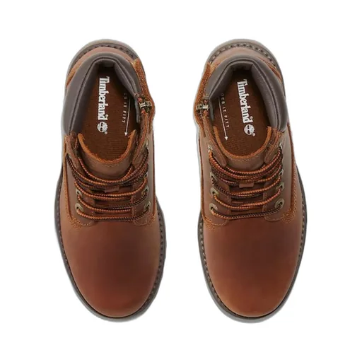 Timberland Kids Round Toe Lace-Up Boots