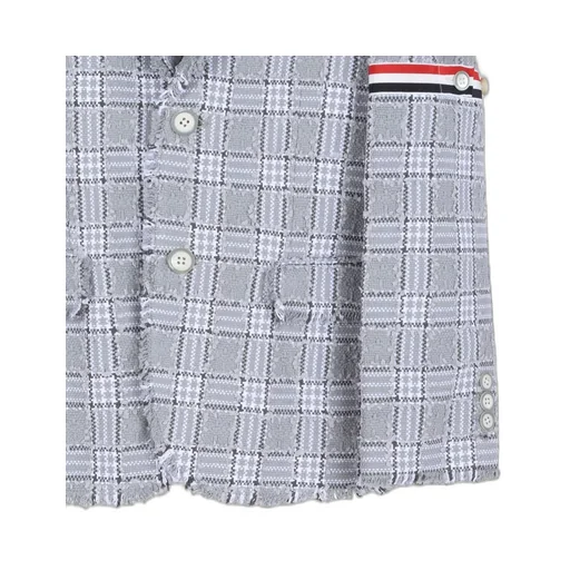 Thom Browne Kids Check Pattern Jacket