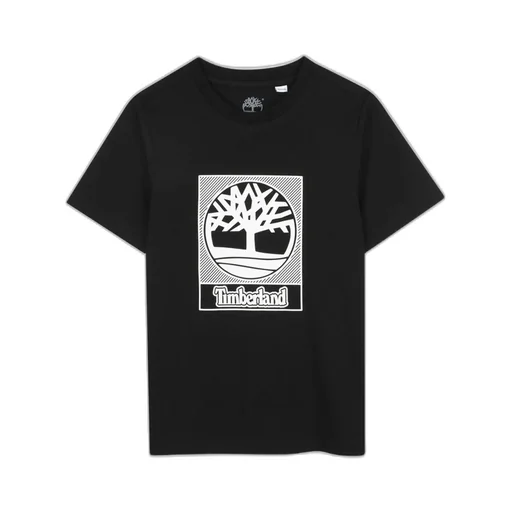 Timberland Kids Logo Printed Crew Neck T-Shirt
