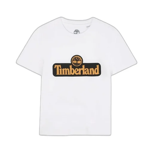 Timberland Kids Logo Printed Short-Sleeved T-Shirt