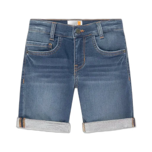 Timberland Kids Logo-Patch Denim Shorts