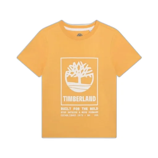 Timberland Kids Logo Printed Short-Sleeved T-Shirt