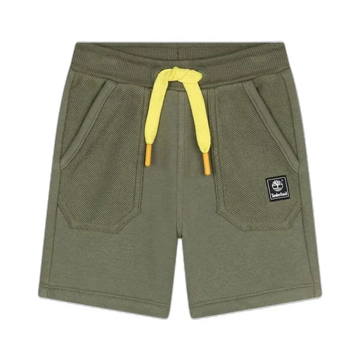 Timberland Kids Drawstring Textured Fleece Shorts