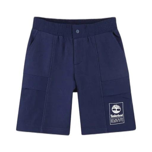 Timberland Kids Logo Printed Bermuda Shorts