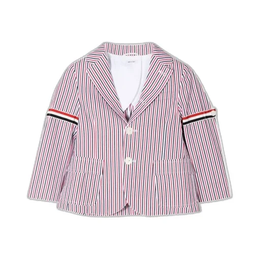 Thom Browne Kids Patch Pocket Sport Coat