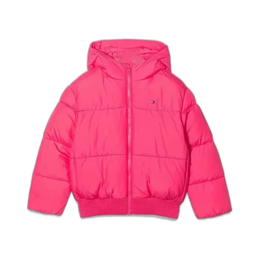 Tommy Hilfiger Junior Logo-Embroidered Zipped Padded Jacket