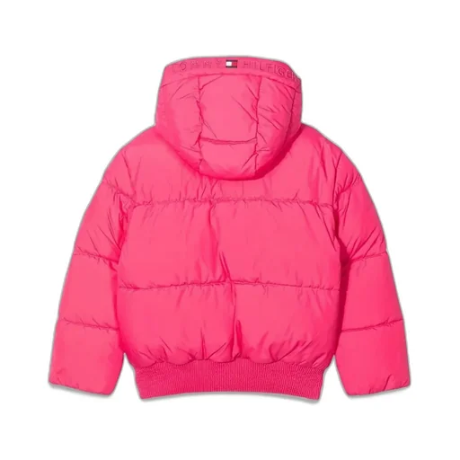 Tommy Hilfiger Junior Logo-Embroidered Zipped Padded Jacket
