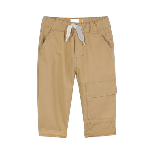 Timberland Kids Drawstring Wide-Leg Gabardine Trousers