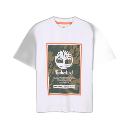 Timberland Kids Logo Printed Short-Sleeved T-Shirt