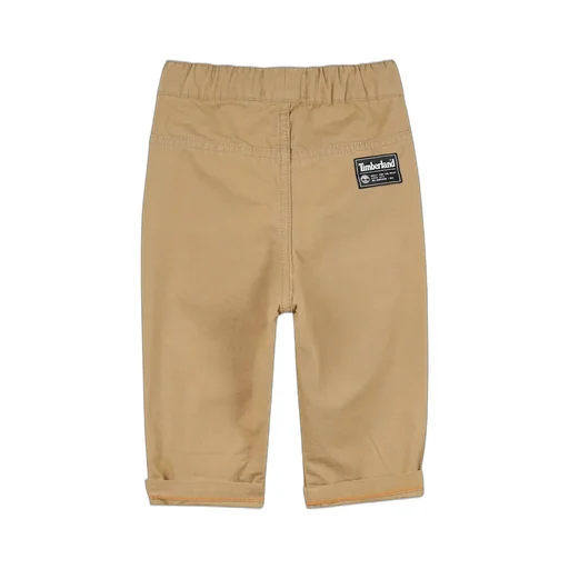 Timberland Kids Drawstring Wide-Leg Gabardine Trousers