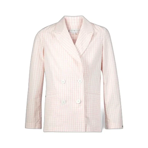 Tommy Hilfiger Junior Double-Breasted Checked Jacket