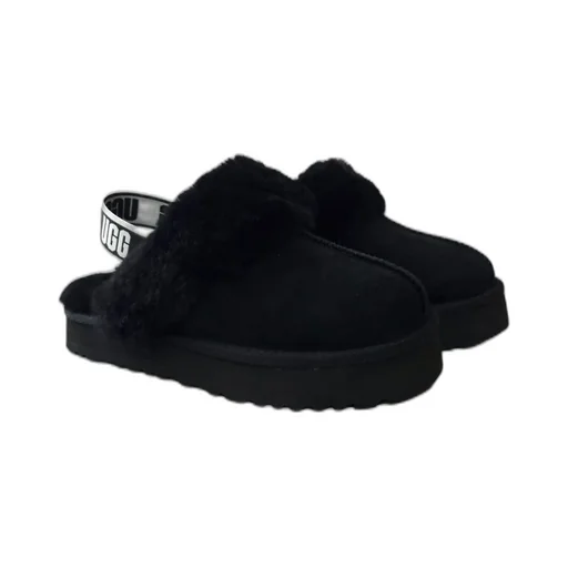 Ugg Kids Logo Detailed Round Toe Slippers