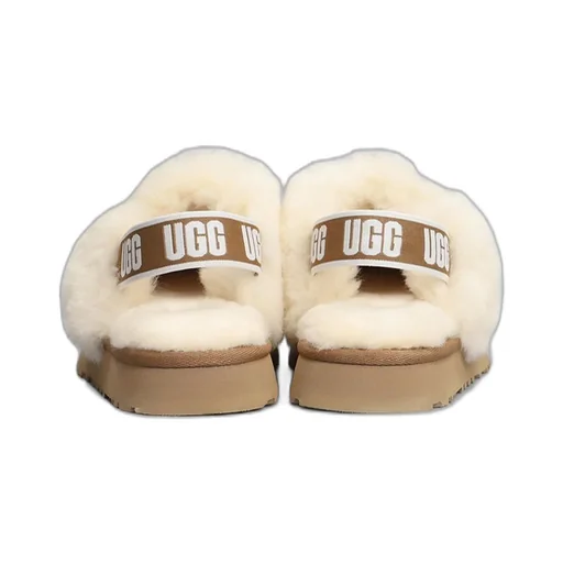 Ugg Kids Logo Detailed Round Toe Slippers