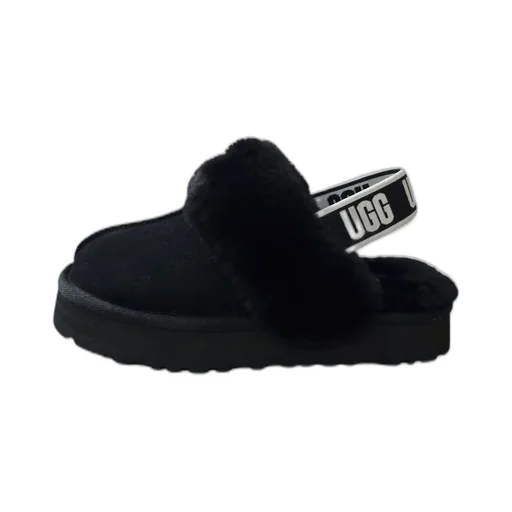 Ugg Kids Logo Detailed Round Toe Slippers