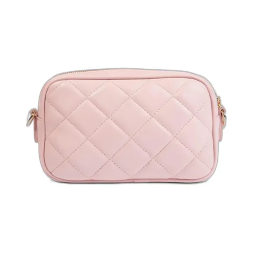 Valentino Kids Ocarina Logo Lettering Quilted Crossbody Bag