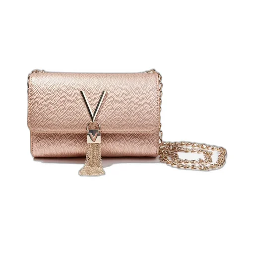 Valentino Kids Divina Logo Plaque Fringed Crossbody Bag